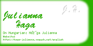 julianna haga business card